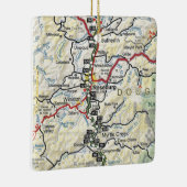 Roseburg oder Vintage Karte Keramikornament (Rechts)