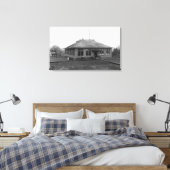 Roseburg, OR View West Side Public School Leinwanddruck (Insitu (Schlafzimmer))