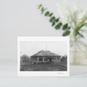 Roseburg, OR View West Side Public School Postkarte (Stehend Vorderseite)