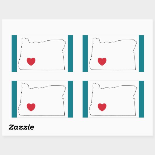 Roseburg Strong Oregon Rechteckiger Aufkleber (Blatt)