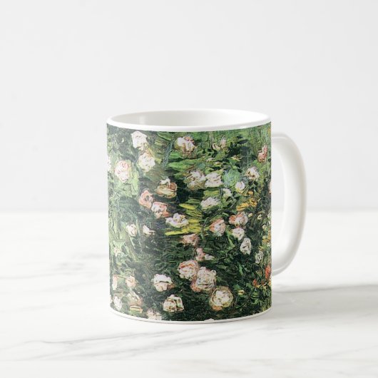 Rosebush in Blossom von Vincent van Gogh Kaffeetasse (VorderseiteRechts)