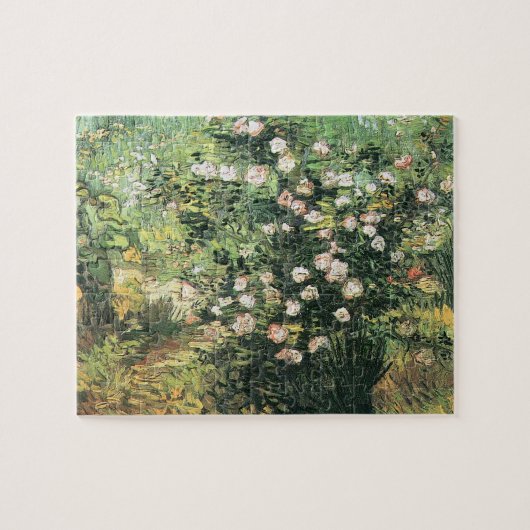 Rosebush in Blossom von Vincent van Gogh Puzzle (Horizontal)