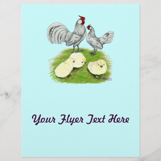 Rosecomb Bantams and Chicks Flyer (Vorne)