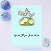 Rosecomb Bantams and Chicks Flyer (Einzeln)