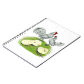 Rosecomb Bantams and Chicks Notizblock (Linke Seite)