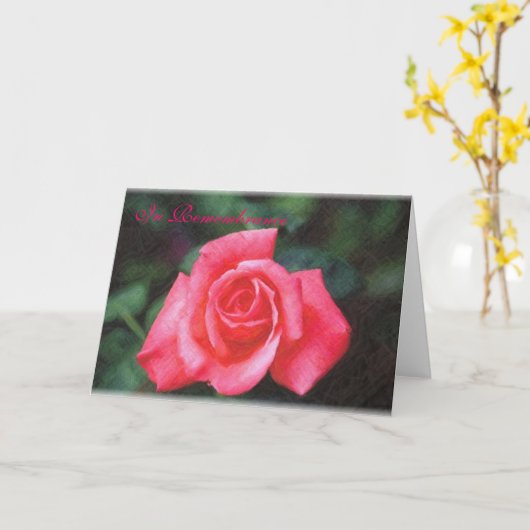 RoseCustom1 in Erinnerung Karte (Gelbe Blume)