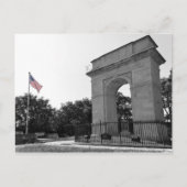 Rosedale Memorial Arch and Flag, Kansas City, BW Postkarte (Vorderseite)