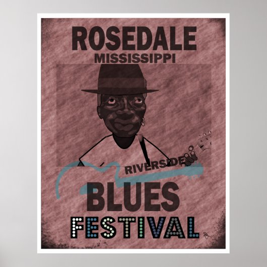 Rosedale Mississippi Blues Festival Poster (Vorne)