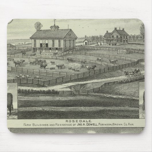 Rosedale, Robinson Hickory Grove, Kansas Mousepad (Vorne)
