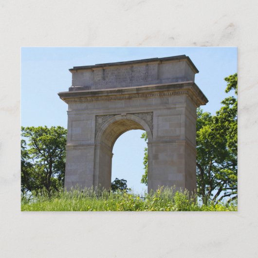 Rosedale Weltkrieg Erster Gedenkstätte Arch, Kansa Postkarte (Vorderseite)