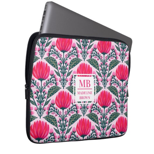 Rosefield Dreams Laptopschutzhülle (Vorne Rechts)