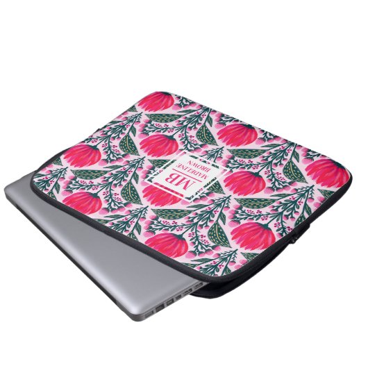 Rosefield Dreams Laptopschutzhülle (Vorne Knopf)