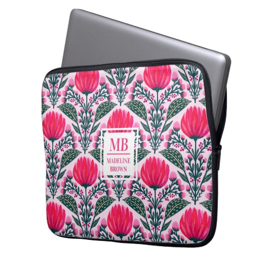 Rosefield Dreams Laptopschutzhülle (Vorderseite Links)