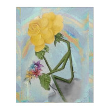 Rosegifts Denker-Rosen-Wand-Kunst