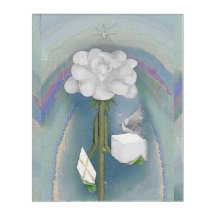 Rosegifts Docht Rose Akrylic Wall Art