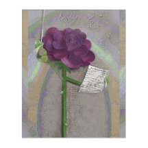 Rosegifts Musik-Rosen-Acrylwand-Kunst