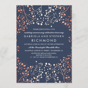 Roségold-Babys-Breath-Blumen zur Hochzeit und zum  Einladung