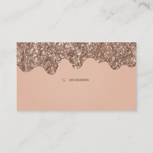 Rosegold Cakes/Leckereien Visitenkarte (Rückseite)