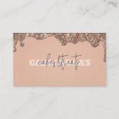 Rosegold Cakes/Leckereien Visitenkarte (Vorderseite)