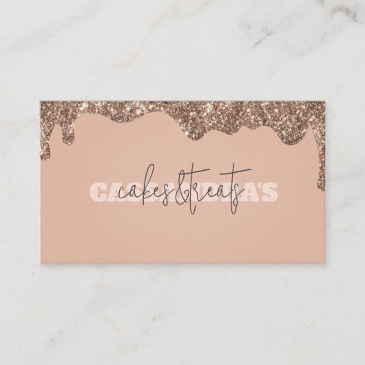 Rosegold Cakes/Leckereien Visitenkarte (Vorderseite)