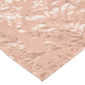 Roségold Damast Tischdecke (Schrägansicht)