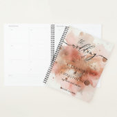 RoseGold Earthtone Watercolor Hochzeitssignaturen Planer (Anzeige)