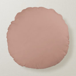Roségold einfarbig, modern, schlicht, trendy rundes kissen