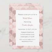 Rosegold Einladung, Rosa Gold Einladung, Bridal Ba Einladung (Vorne/Hinten)