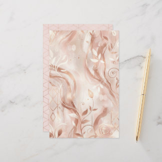Roségold feminines ästhetisches doppelseitiges Pap