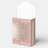 Roségold funkelnde Gefallen- oder Geschenkschachte Geschenkschachtel (Geöffnet)