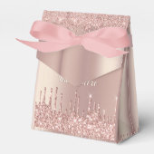 Roségold funkelnde Gefallen- oder Geschenkschachte Geschenkschachtel (Vorderseite)