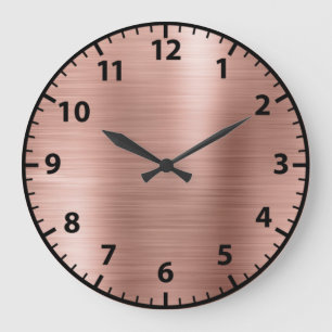 Roségold Glamouröses Mädchen Acryl Wanduhr
