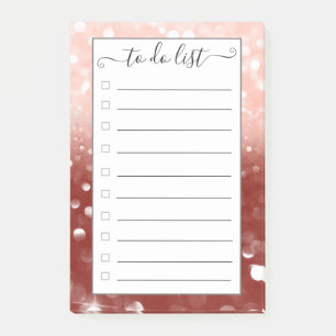 Roségold-Glitter-Ombre-"To-Do-Liste"-Post-it-Notiz Post-it Klebezettel