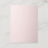 Rosegold Glitzer Discount Card Rabattkarte (Rückseite)