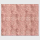 Roségold Glitzer Weihnachten Geschenkpapier (Flach)