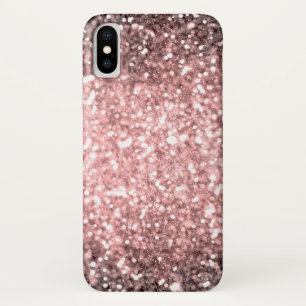 Roségold Glitzerlichter Mädchen Glänzend Funkelnd Case-Mate iPhone Hülle