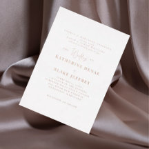 Roségold Hochzeit beider Eltern vertikal weiß