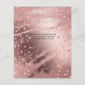 Rosegold Metallic - FLYER für Hochzeiten mit niedr (Hinten)