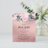 RoseGold Metallischer Glitzer Blumenfolien sehen H (Stehend Vorderseite)