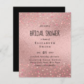 RoseGold Metallischer Glitzer Blumenfolien sehen H (Vorne/Hinten)