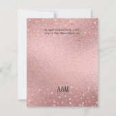 RoseGold Metallischer Glitzer Blumenfolien sehen H (Rückseite)