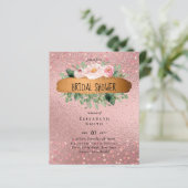 RoseGold Metallischer Glitzer Blumenfolien sehen H (Stehend Vorderseite)