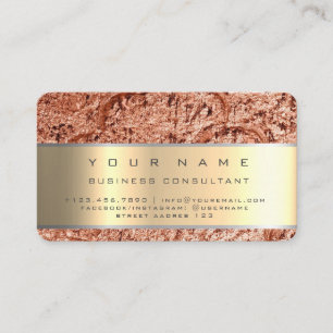 Roségold Moderne Professionelle Unternehmensberate Visitenkarte