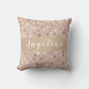Roségold-Monogramm Kissen