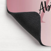 Roségold personalisiert mousepad (Ecke)