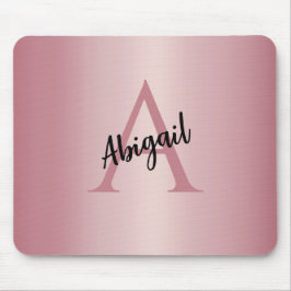 Roségold personalisiert mousepad
