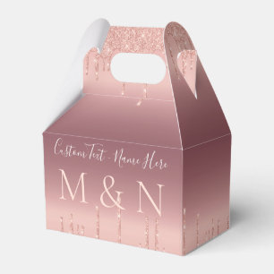Roségold personalisierte Geschenkboxen oder Verpac Geschenkschachtel