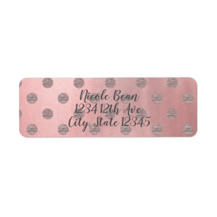 Roségold Rosa Glanz Glamour Punkte Modern Chic