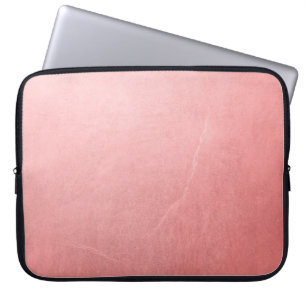 Roségold Rosa Glanz Minimalistisch Chic Glamourös Laptopschutzhülle