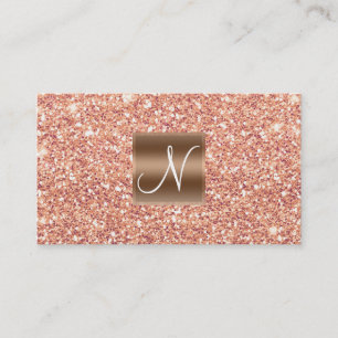 Roségold-Rosa-Glitter-Chic-Glamour-Salon-Spa Visitenkarte